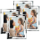 4 Pack Photo Frames,5x7 Picture Frames with Silver Mirrored Glass, Multi Picture Frames for Tabletop Display 1