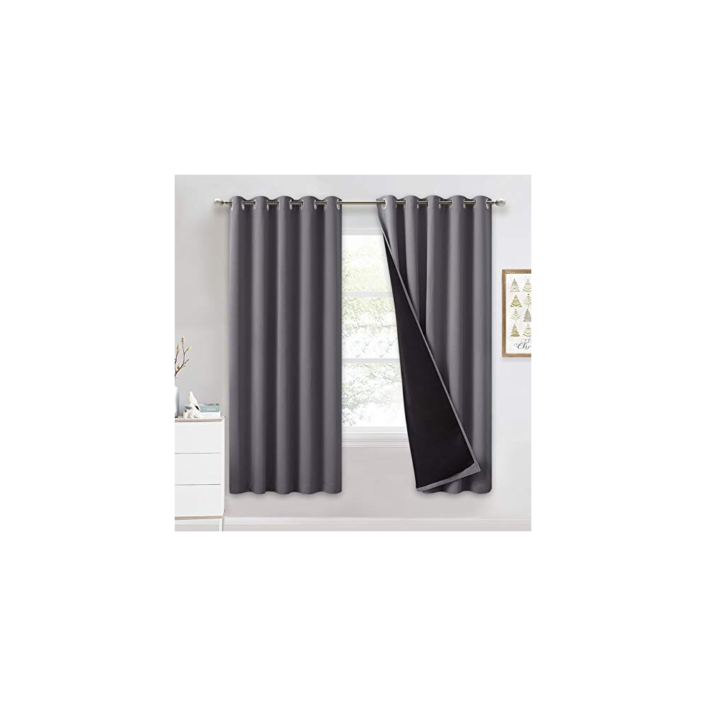Pony Dance Blackout Curtains For Boys - 100% Light Block Thermal Curtains With Liner Eyelet Top For Home Decoration Nursery Soundproof Panels For Kids Bedroom, 2