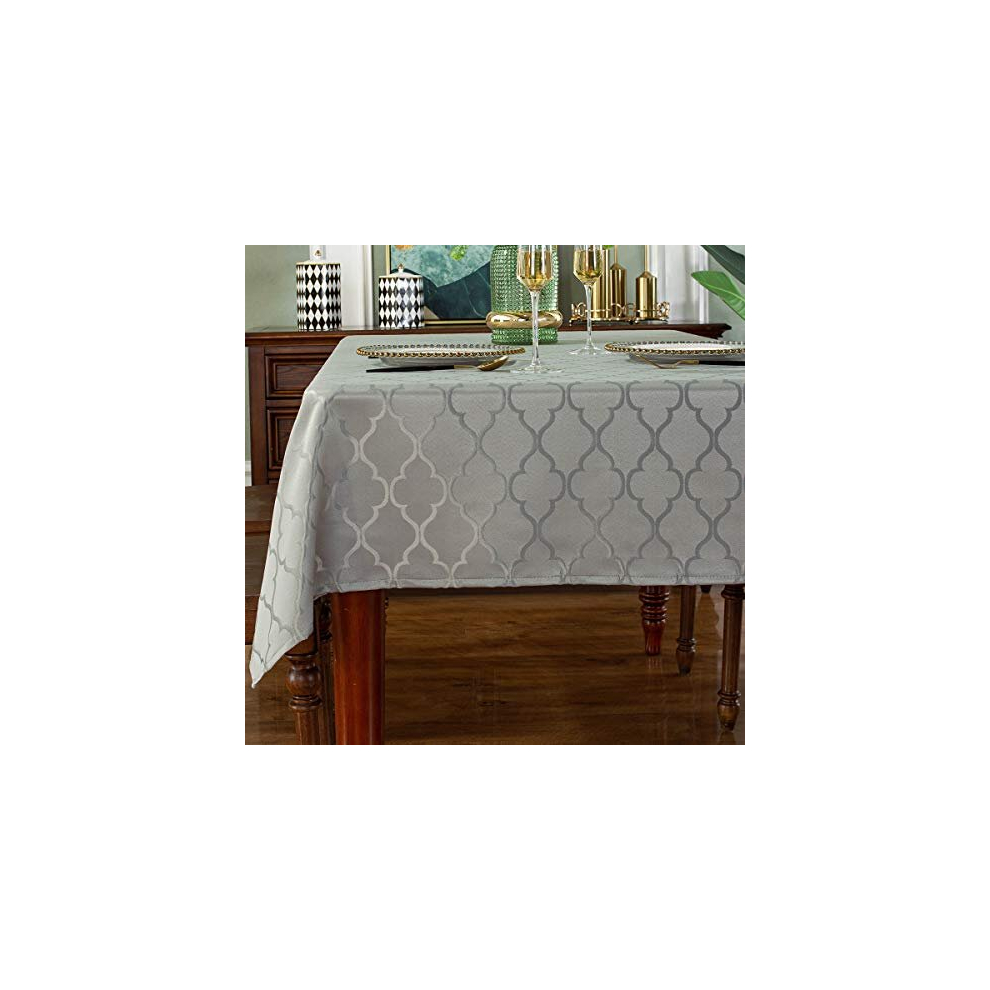 Jacquard Design Table Cloth- Rectangle Tablecloths Shrink Resistant Spill Proof Table Covers Dust-Proof Table Tops for Kitchen Dining Patio Outdoor-image-OPC-PD78KSB-NEW