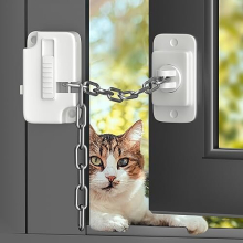 Window Locks, Aosite 2pcs Window Restrictor Child Safety Locks for UPVC, Window Safety Locks for Child Pets Safety, Self Adhesive, Adjustable Window