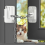 Window Locks, Aosite 2pcs Window Restrictor Child Safety Locks for UPVC, Window Safety Locks for Child Pets Safety, Self Adhesive, Adjustable Window 1