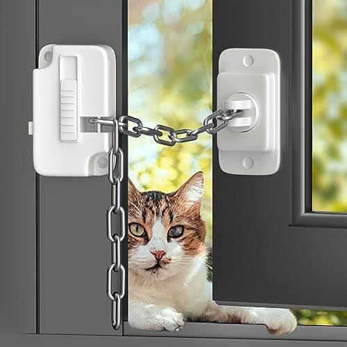 Window Locks, Aosite 2pcs Window Restrictor Child Safety Locks for UPVC, Window Safety Locks for Child Pets Safety, Self Adhesive, Adjustable Window