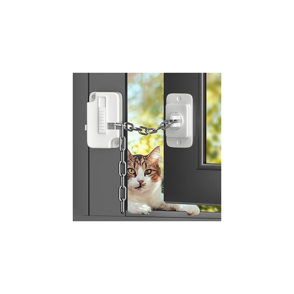 Window Locks, Aosite 2Pcs Window Restrictor Child Safety Locks For Upvc, Window Safety Locks For Child Pets Safety, Self Adhesive, Adjustable Window 5014286165938