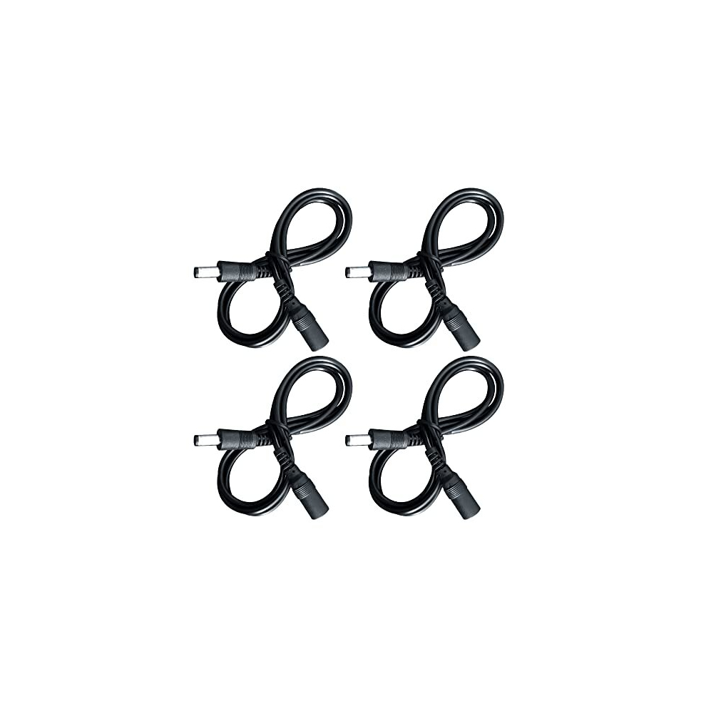 4 Pack 3Ft/1M Dc Power Extension Cable 5.5Mm*2.1Mm Male To Female Power Cord For Cctv Security Surveillance Camera, Led Strip, Router, 12V Dc Power 5014286174039