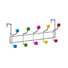 Havey Duty Multi Colours Over Door Hooks Hat Coat Hooks Rack Hanger Hangers Clothes Towel Organiser Home Bath (10 Hooks)