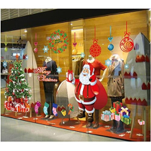 Window Stickers Large Reindeer Christmas Tree Cling Decals Resuable for Xmas Home Shop Party Decorations Christmas Windows Clings