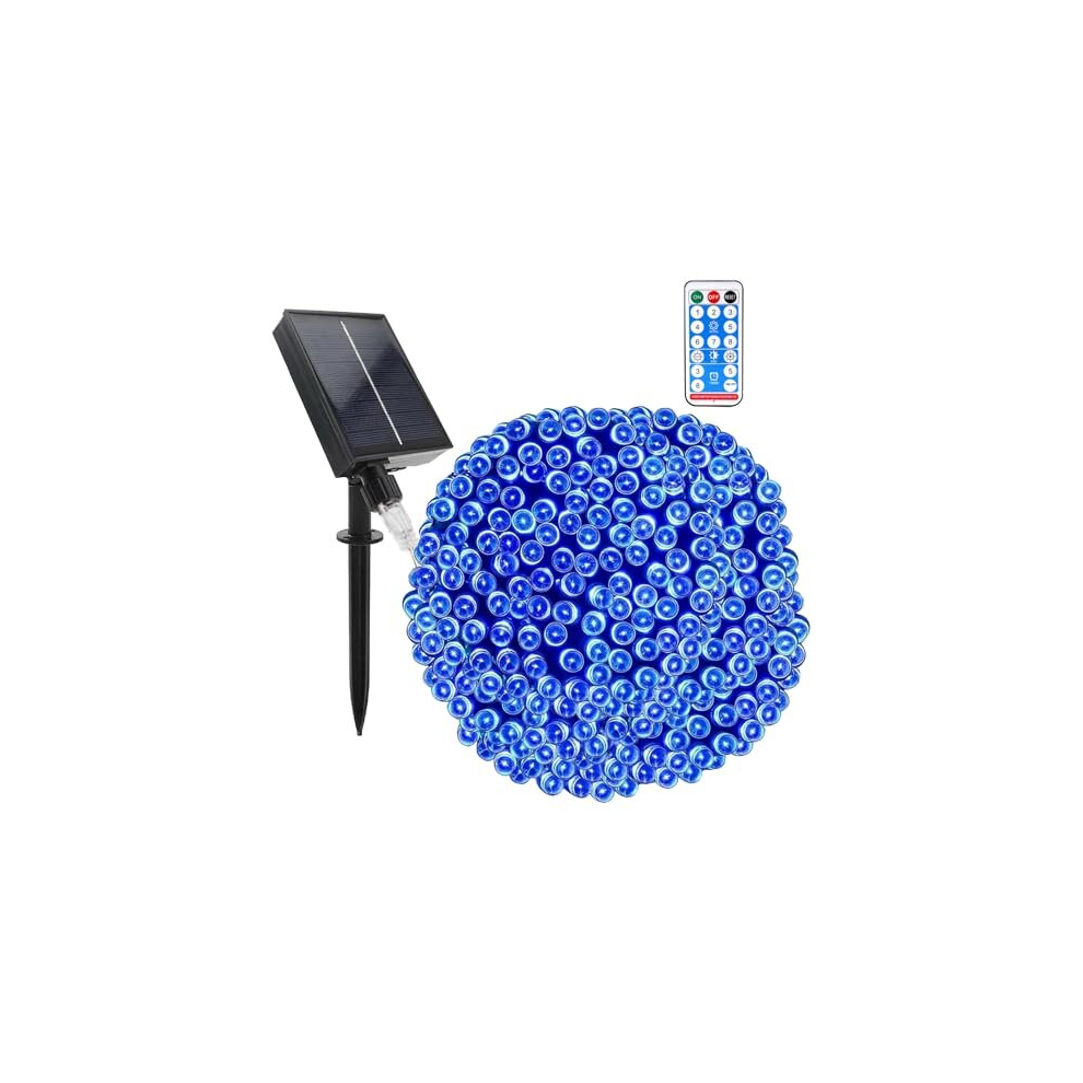 Solar String Lights, Solar Garden Lights 200 LED 72ft Upgraded Solar Powered Lights with Remote 8 Modes Waterproof Decorative String Lights for