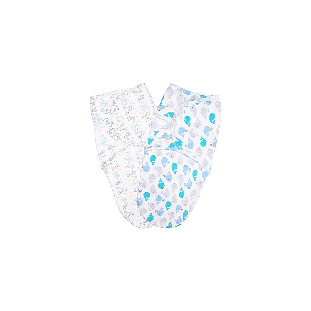 Baby Swaddle Wrap, 2 Pcs Newborn Swaddle Blanket Wrap, Organic Cotton Baby Blanket Wrap For Baby 0-3 Months 7-14Lbs Vicloon