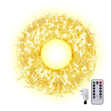 Christmas Outdoor Fairy Lights Main Powered, 50M 300LED Long Indoor Fairy Lights String for Room,Garden Tree Lights Plug in with Remote Waterproof for