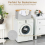 Foldable Laundry Basket 60L, Bamboo Fabric Foldable Storage Basket, Storage Foldable Laundry Basket, Laundry Baskets for Bedroom Bathroom (Beige) 6