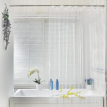 Clear Shower Curtain Bathroom Shower Curtains Mould Proof Resistant EVA Washable Waterproof Shower Curtain Anti-Mould with 12 Hooks for Wet Room,