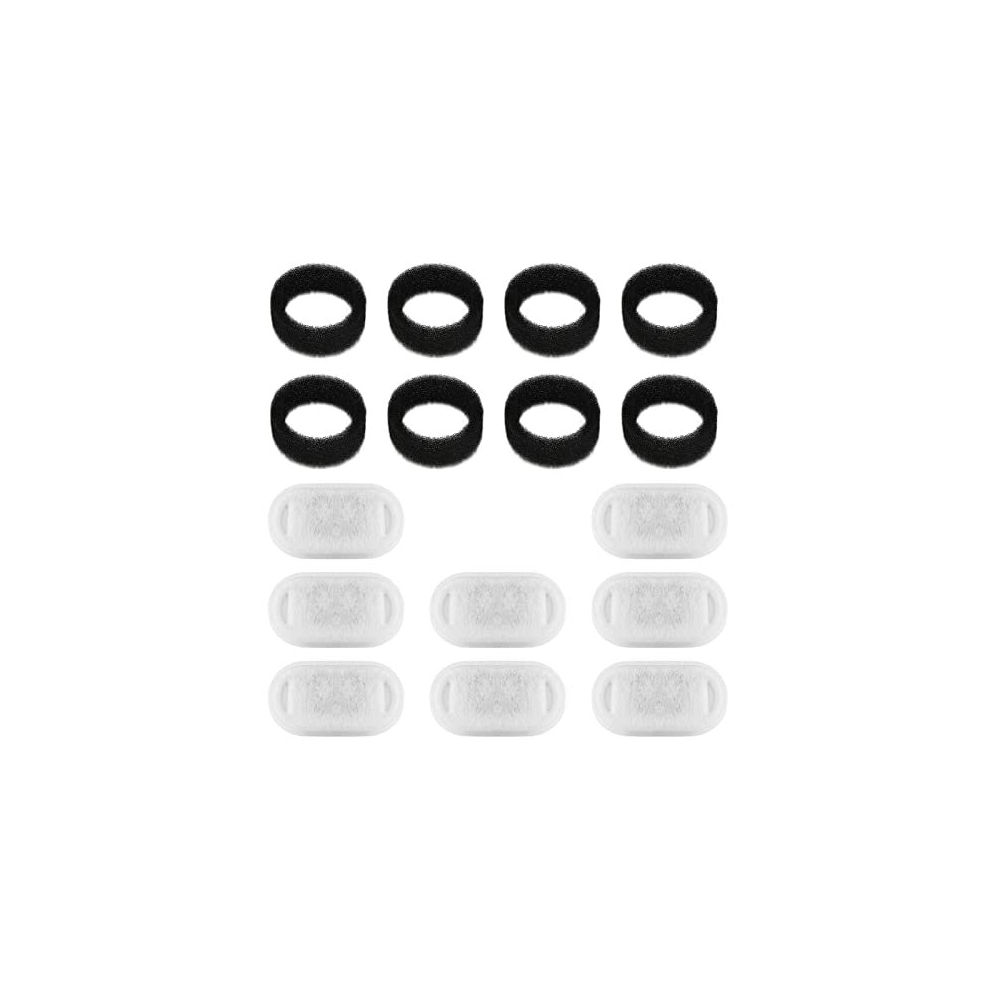 Pet Water Fountain Filters Rectangle Replacement, Replacement Sponge Filters Compatible for PETLIBRO Stainless Steel Cat Water Fountain