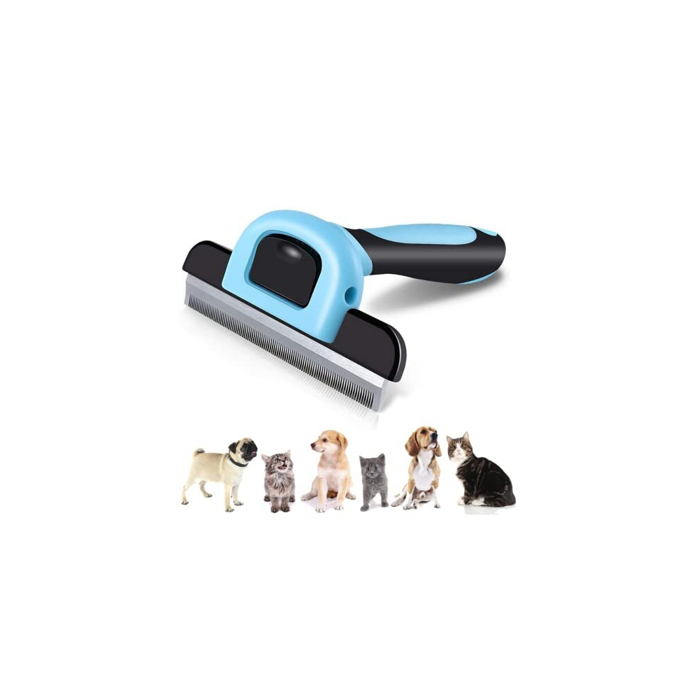 Deshedding Dog Brush Pet Grooming Brush Dog Stripping Brush Dog Grooming Tools for Small Medium & Large Dogs Cats & Horses Dog Brush for Short Hair &