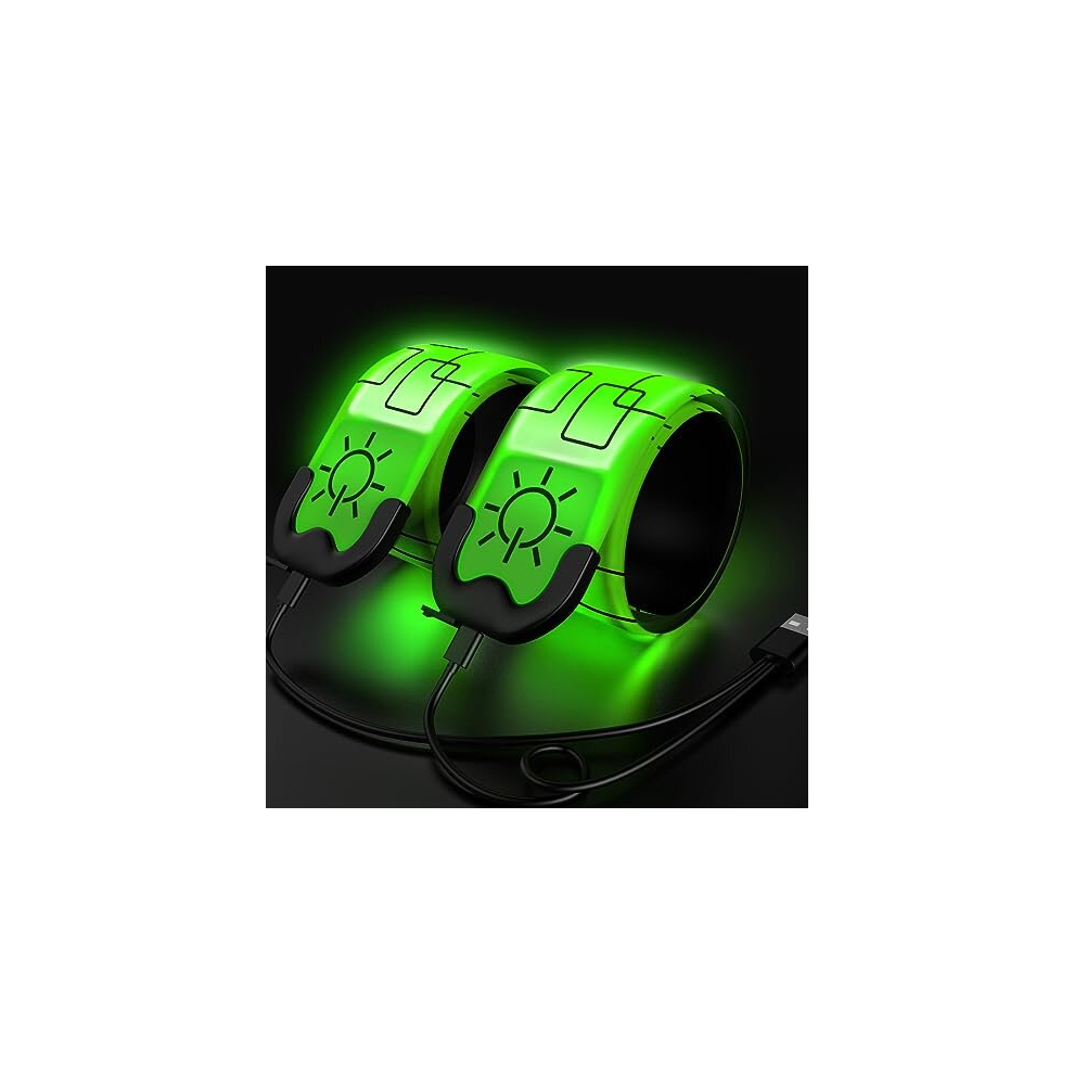 Led Armbands For Running, 2 Pack Running S For Runners Rechargeable Reflective Running Gear Up Armband High Visibility Led Wristband Light 5014286193351