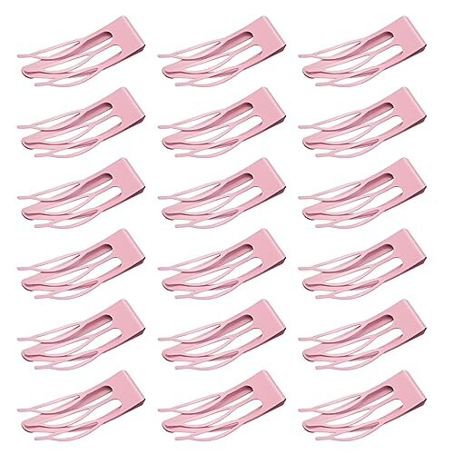 18 Pieces Double Grip Hair Clips Snap Hair Clips Metal Hair Clips Women Hair Barrettes Women Hair Accessories for Girls Hair Making Hair Styling Salon