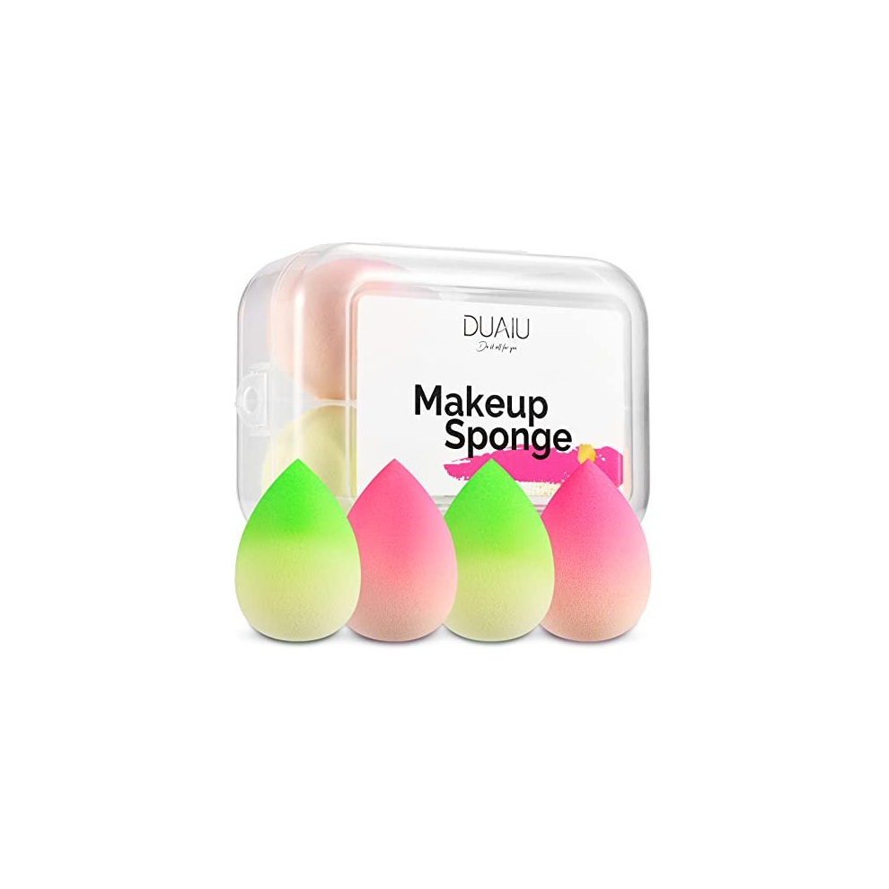 Duaiu Makeup Sponge Beauty Blenders 4 Pcs Gradient Beauty Blender Foundation Sponges Set Concealer Sponge Applicator Sponges