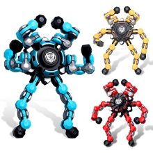 3pcs Transformable Fidget Spinner Toy, Hand Finger Spinner Creative Fingertip Mechanical Gyro for Kids Adults, Funny DIY Fingertip Spin Top Toys, All