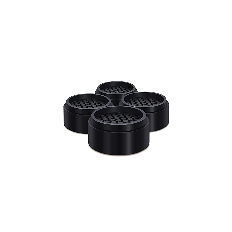 4 Pack Adjustable Furniture Risers 1 Inch Round, Bed Risers Heavy Duty Anti Slip Rubber, Stackable Washing Machine Riser Creates An Additional 1", 2" 5014286200578