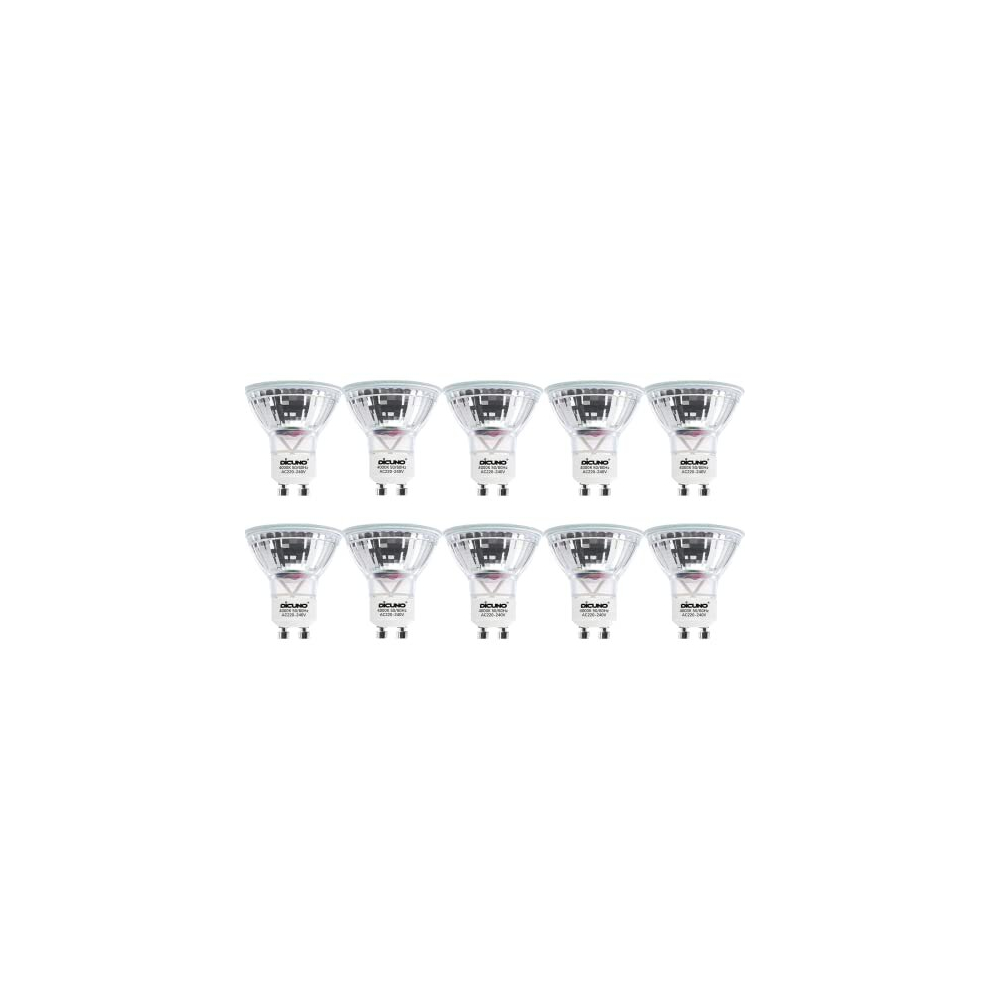 GU10 LED Bulbs, Natural White 4000K, 5W 600LM, 50W Halogen Spotlight, Energy Saving GU10 LED Light Bulbs, Non-dimmable, 120 Beam Angle, AC 220-240V,