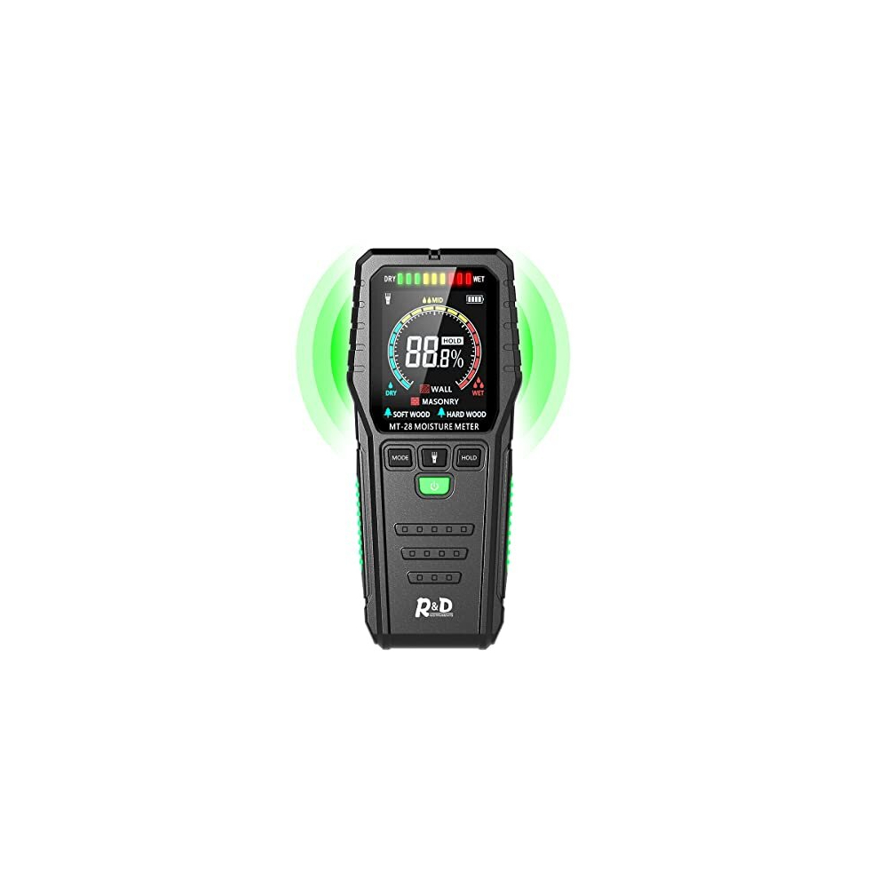 Pinless Moisture Meter Mold Detector Wood Moisturer Meter For Walls Firewood Masonry Concrete (Upgraded) 5014286197816
