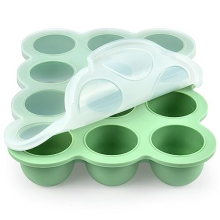 Baby Food Storage Container, Silicone Baby Food Freezer Container, 12-Grid Baby Food Freezer Storage Tray with Lid, Perfect Food Container for