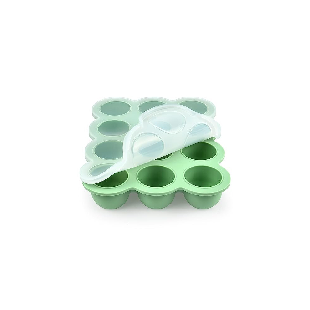 Baby Food Storage Container, Silicone Baby Food Freezer Container, 12-Grid Baby Food Freezer Storage Tray with Lid, Perfect Food Container for