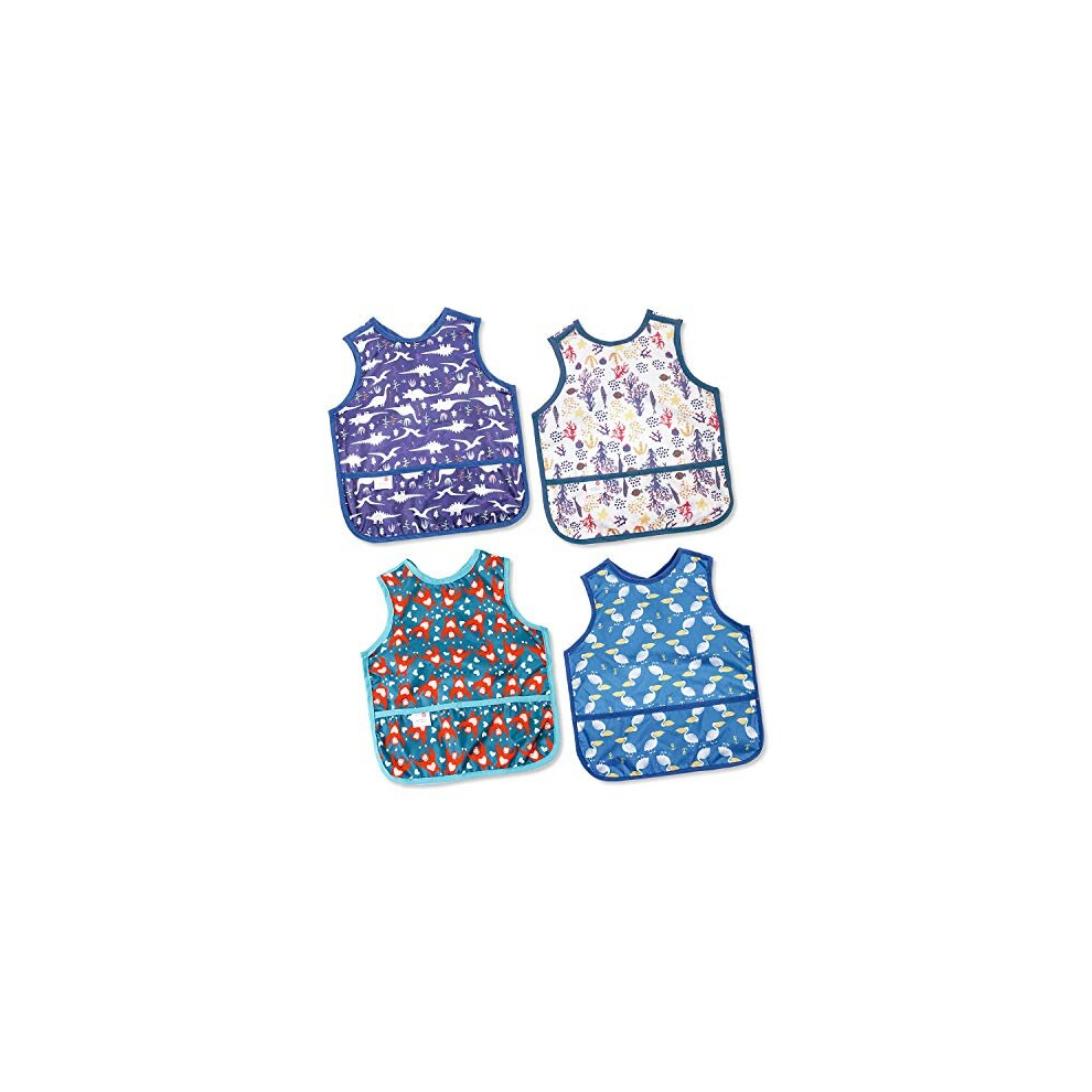 Baby Bib For Boys 4Pack Waterproof Bibs Baby Bibs For Weaning Bibs For Toddlers 12-24 Months Joyo Roy
