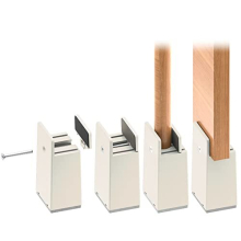 10 cm Bed Risers Adjustable Screw Clamp, 4 inch Furniture Risers Heavy Duty 4 Pack Sofa Table Chair Risers Fits 0-1.5" Widths of Furniture Feet, Bed