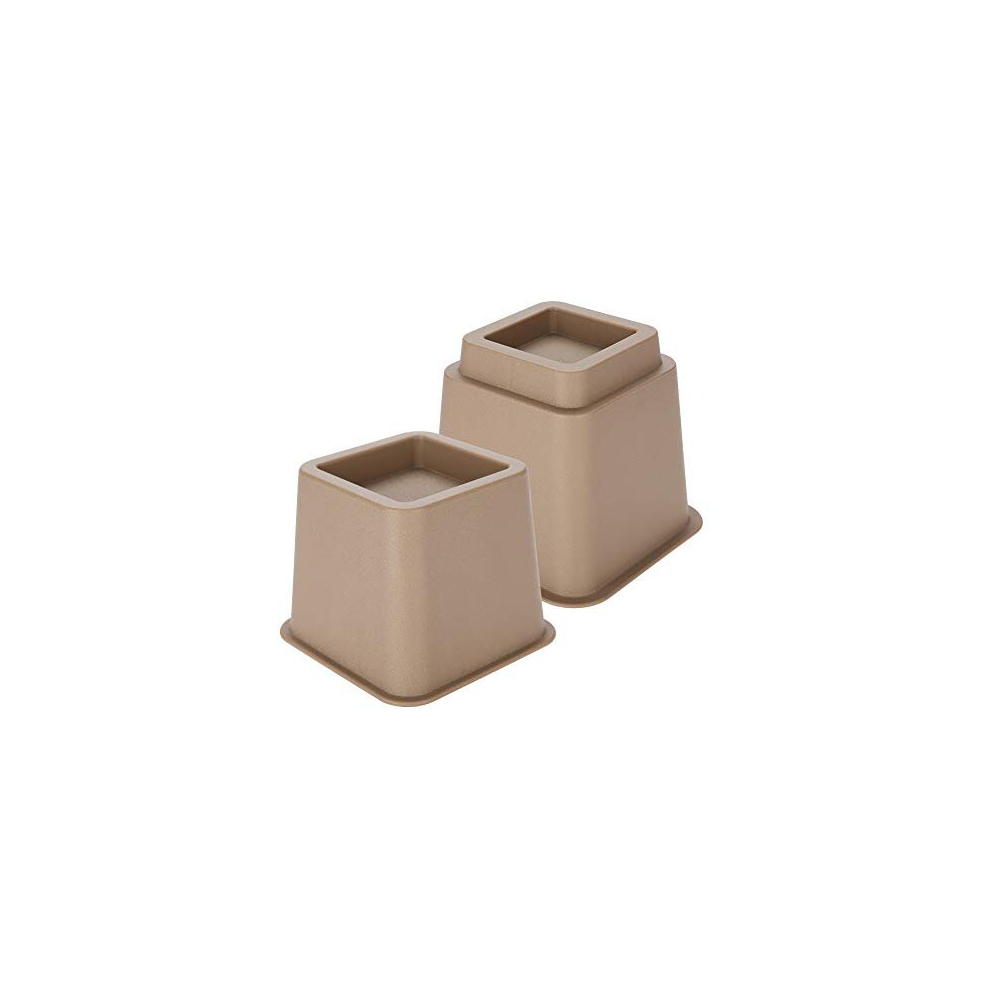 Ejoyous Sofa Raisers On Settees Elderly, Square Bed Riser Adjustable Plastic Corner Stands For Table Chair, 8 Foot Chair And Settee Raiser For Square Feet