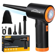 (Air Duster) 2-in-1 Computer Vacuum Cleaner,Compressed Air Duster Blower,100000 RPM & 10 Kpa Cordless Car Hoover, Portable Handheld Keyboard Cleaner Kit for PC