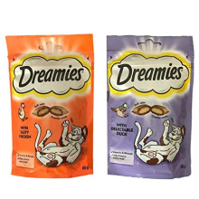 Cat Treats Bundle - 2 Flavours - Delectable Duck and Tasty Chicken 60g (one of each)