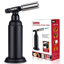Big Butane Torch Kitchen Large Professional Powerful and Strong Blow Torch and Refillable Cooking Culinary Lighter Adjustable Kitchen Torch for Creme