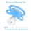 Bigshield Generation-II Adult Sized Pacifier Little Dreamers Pattern Blue 4