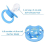 Bigshield Generation-II Adult Sized Pacifier Little Dreamers Pattern Blue 7