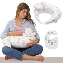 RUGUIES- Nursing Pillow- Breast Feeding Pillow Baby- Ergonomic and Adjustable Breastfeeding Pillows-Additional Anti-reflux Cushion to Elevate the Baby