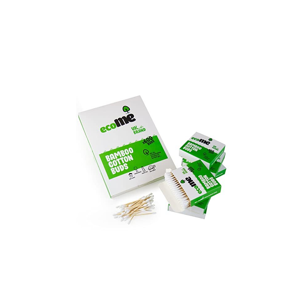 Fat Panda 600 Bamboo Cotton Buds | Cotton Buds | Ear Cotton Buds | Qtips | Cotton Swabs |