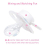 Bigshield Generation-II Adult Sized Pacifier White Vintage Pink Bear Pattern 4