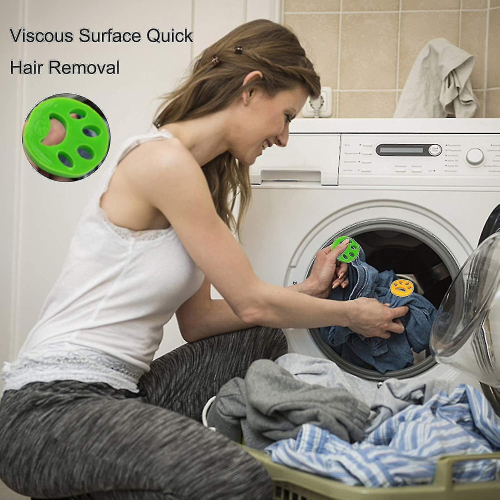 4 Pcs Reusable Washing Machine  Catcher Viscous  Cleaning 1