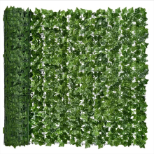3M Artificial Ivy Hedge Green Leaf Fence Panels Faux Privacy Fence Screen for Home Outdoor Garden Balcony Decoration