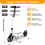 (White) Adult Kick Scooter with Double Shock Absorption 2