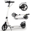 (White) Adult Kick Scooter with Double Shock Absorption 1