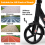 (Black) Adult Kick Scooter with Double Shock Absorption 5