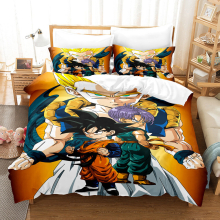 (6, King(220x240cm)) Anime seven dragon ball 3D digital printing three sets of four sets of single double King Super king duvet cover pillowcase