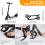 (Black) Adult Kick Scooter with Double Shock Absorption 3