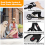 (Black) Adult Kick Scooter with Double Shock Absorption 6