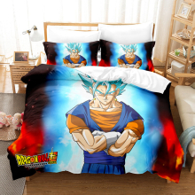 (7, Double(200x200cm)) Anime seven dragon ball 3D digital printing three sets of four sets of single double King Super king duvet cover pillowcase
