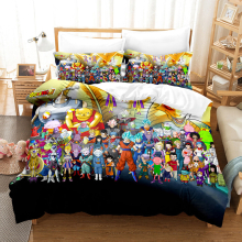 (8, Super King(220x260cm?) Anime seven dragon ball 3D digital printing three sets of four sets of single double King Super king duvet cover pillowcase