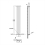 AICA (Single 1600x236mm, Anthracite) Designer Oval Column Radiator Central Heating 2