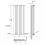 AICA (Double 1600x472mm, Black) Designer Oval Column Radiator Central Heating 2