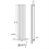 AICA (Single 1600x354mm, White) Designer Oval Column Radiator Central Heating 2